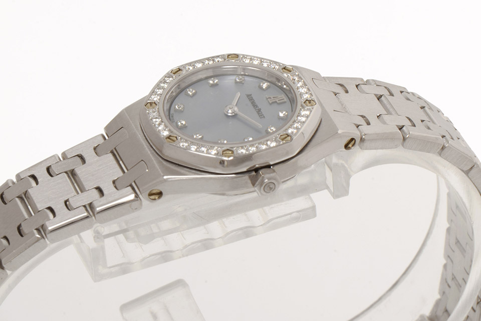 オーデマ ピゲ カーネギー ダイヤベゼル レディース時計  なし K18YG メンズ時計 ホワイト 仕上げ済 美品