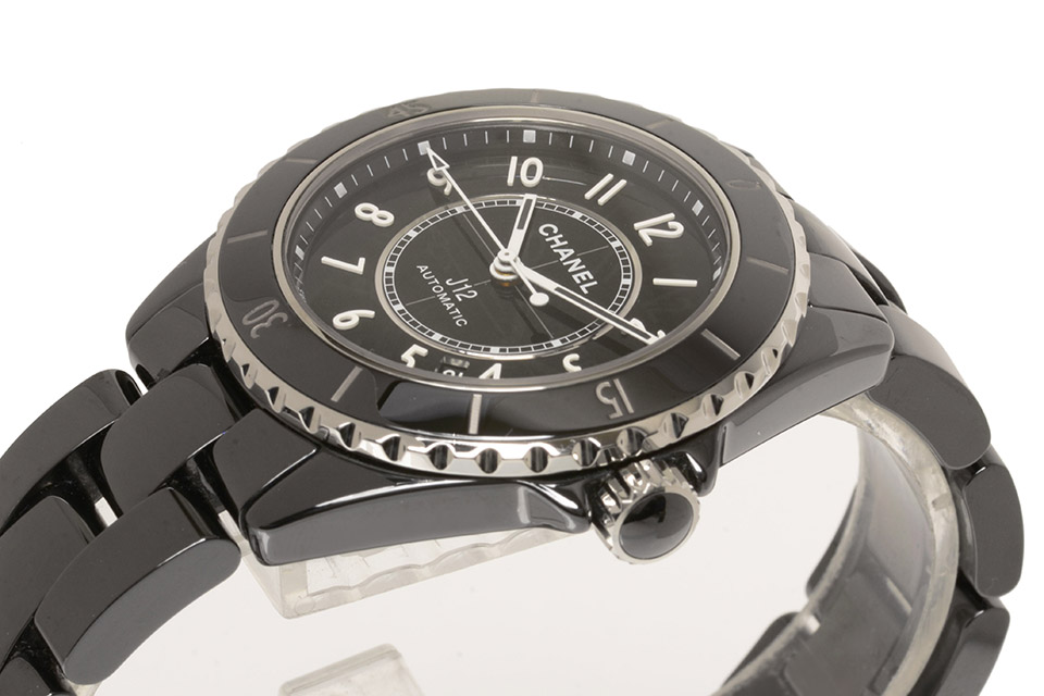 J12 38mm ブラックセラミック 黒文字盤 H5697 メンズ 自動巻