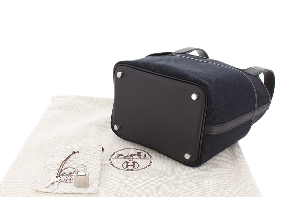 ピコタンロックPM カーゴ キャンバス/スイフト 黒 シルバー金具 U刻印 新品