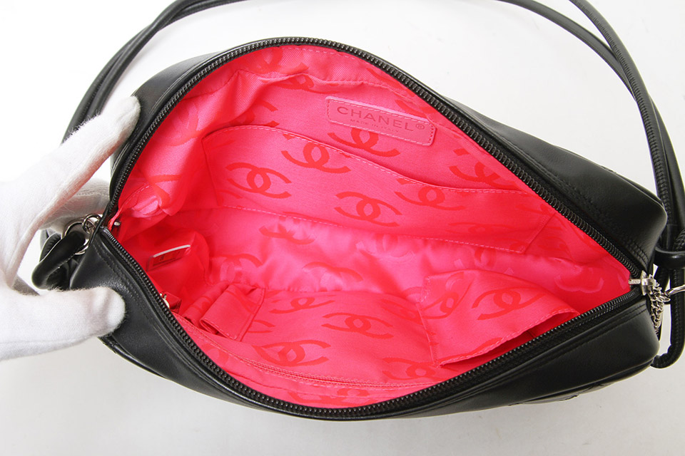 CHANEL シャネル カンボンライン ショルダーバッグ A28120 黒