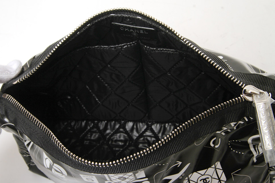 エアライン ポーチ 黒/白 未使用