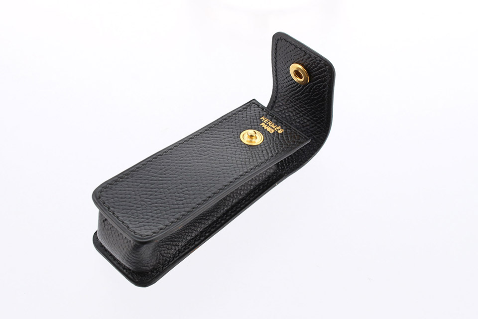 HERMES エルメス ガムケース ブラック／箱付き ガムケース セリエ クシュベル 黒 ブラック