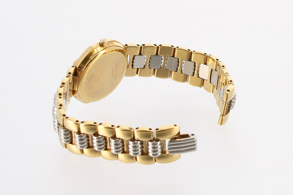 ディオール　時計　ユニセックス　 コンビ　オクタゴン　グレー文字盤　CDロゴ ディオール 時計 ユニセックス コンビ オクタゴン グレー文字盤