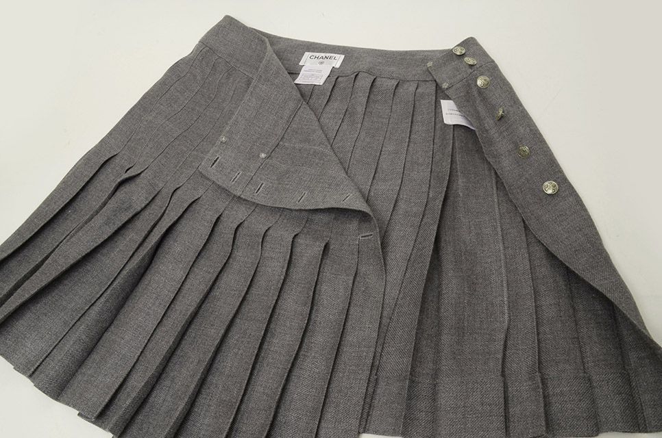 プリーツスカート グレー #38