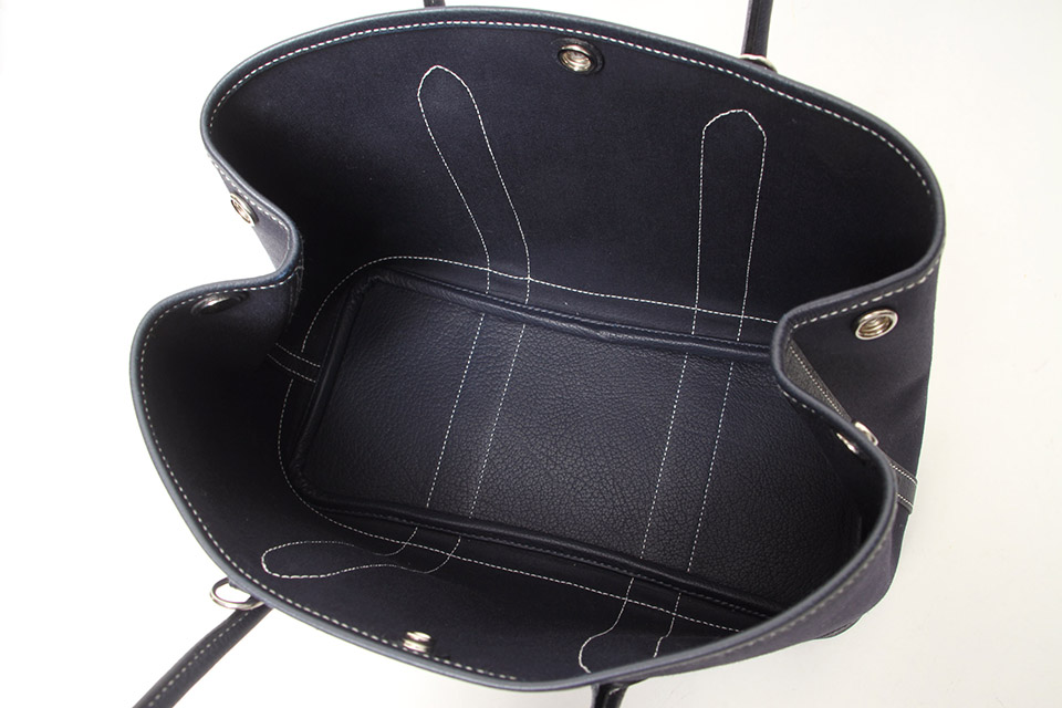 ガーデンパーティTPM キャンバス/レザー ネイビー シルバー金具 ガーデンパーティTPM キャンバス/レザー ネイビー シルバー金具