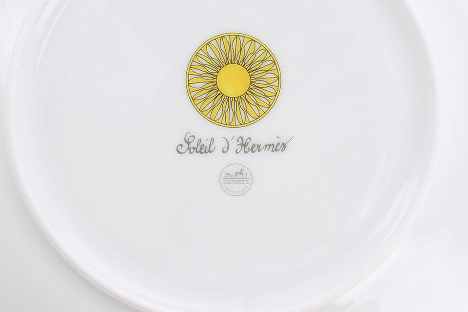 【新品　2枚組】エルメス　ソレイユ　デザートプレート 21cm　No.2 HERMES エルメス 食器 デザートプレート 21cm 2枚セット