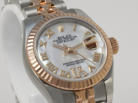 ROLEX ロレックス デイトジャスト レディース シェル文字盤 Ref