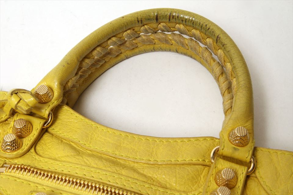 ジャイアントミニシティ 2WAYバッグ イエロー ゴールド金具 309544