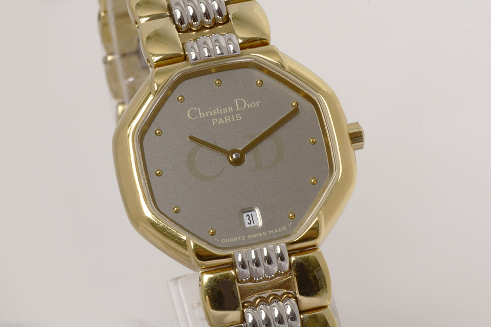 オクタゴン SS コンビ グレー文字盤 レディース クオーツ 48.133