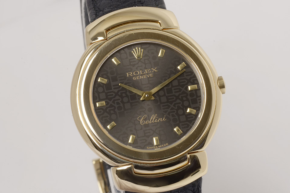 0760】ロレックス ROLEXチェリーニ 腕時計 ゴールド文字盤 金