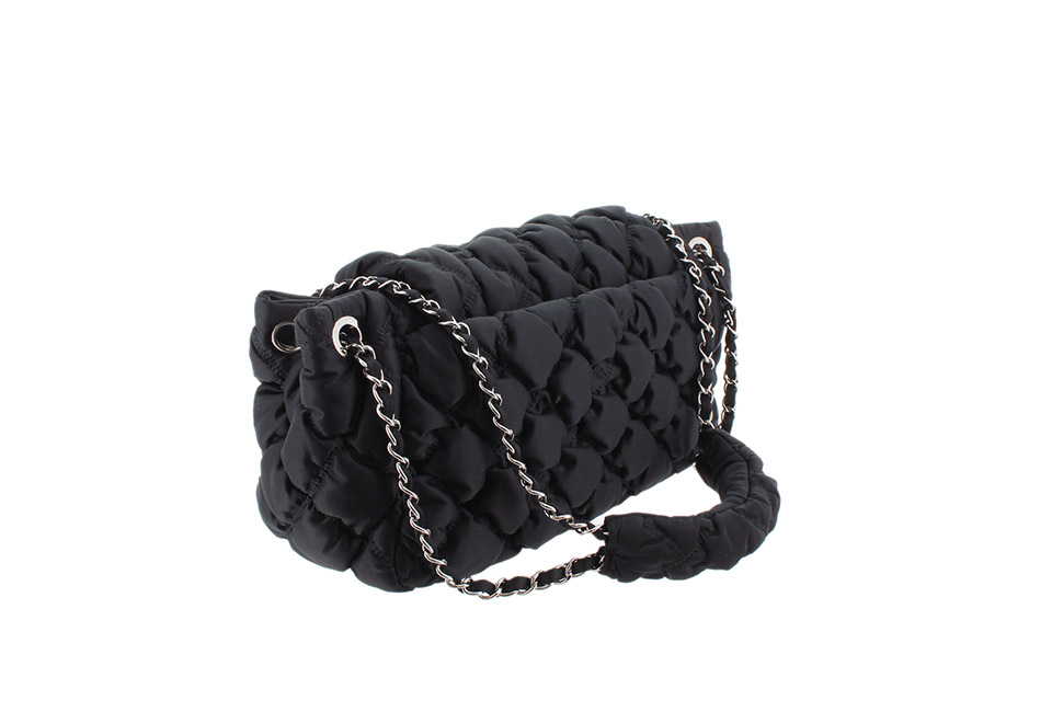 CHANELシャネル マトラッセ ショルダーバッグ バブルキルト ダークグレー CHANELシャネル マトラッセ ショルダーバッグ バブルキルト