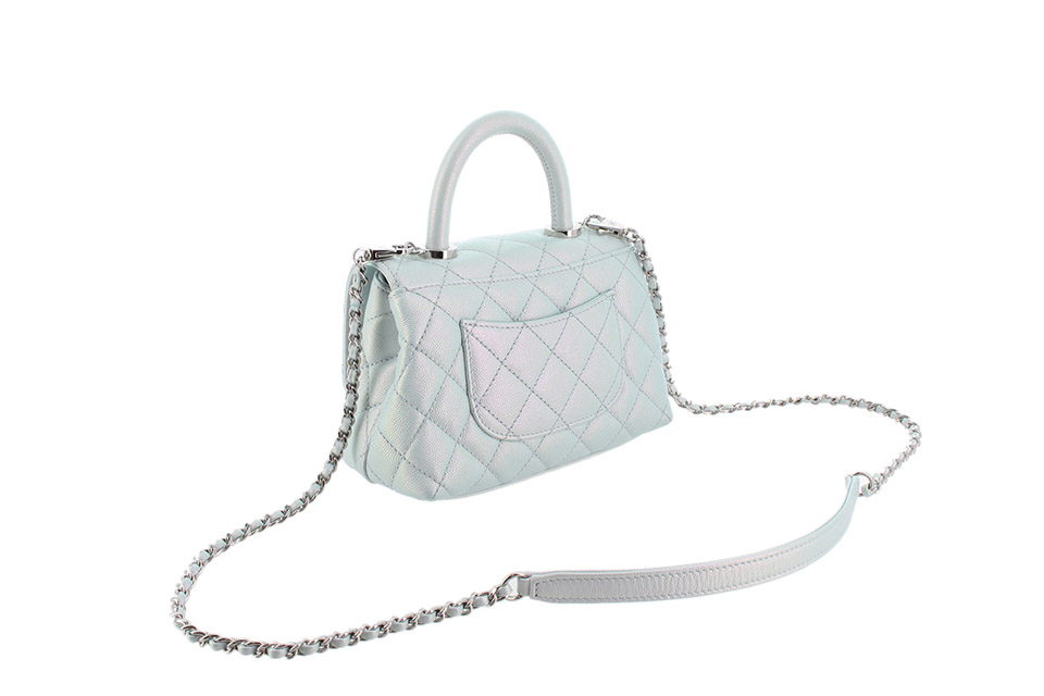 CHANEL シャネル ココハンドル 19 xxs キャビアスキン 極美品 シャネル ココハンドル19 XXS キャビアスキン 2WAYハンドバッグ