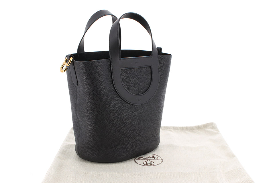 インザループ23 トリヨン/スイフト 黒 ブラック ゴールド金具 B インザループ23 トリヨン/スイフト 黒 ブラック ゴールド金具 B