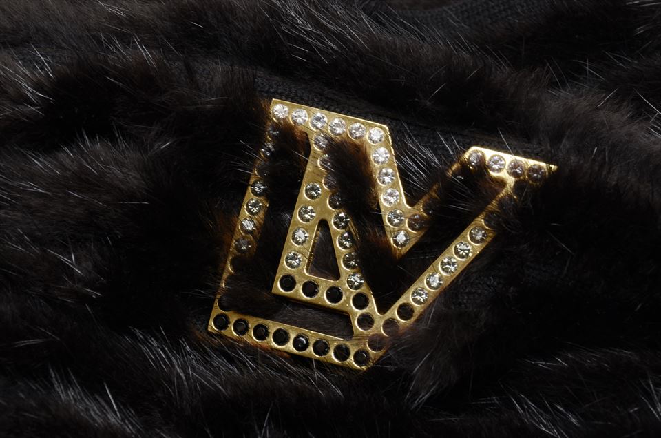 スヌード ネックウォーマー ミンク こげ茶 ダークブラウン