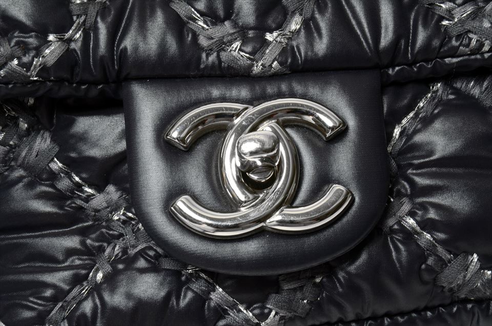 パリビザンス チェーンショルダー ナイロン 黒 A50629 新品同様