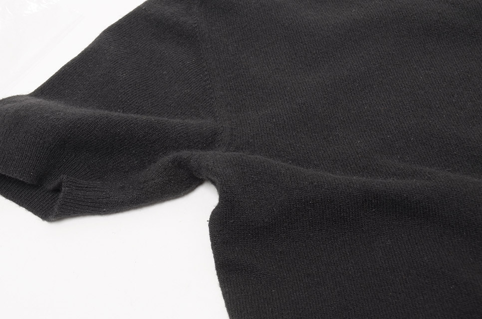 カシミヤアンサンブル カーディガン・半袖セーター 黒