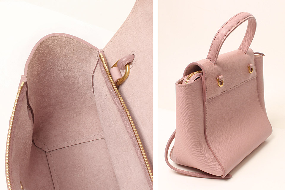 ふわり♡CELINE ベルトバッグ ナノ♡ペールピンク CELINE ベルトバッグ